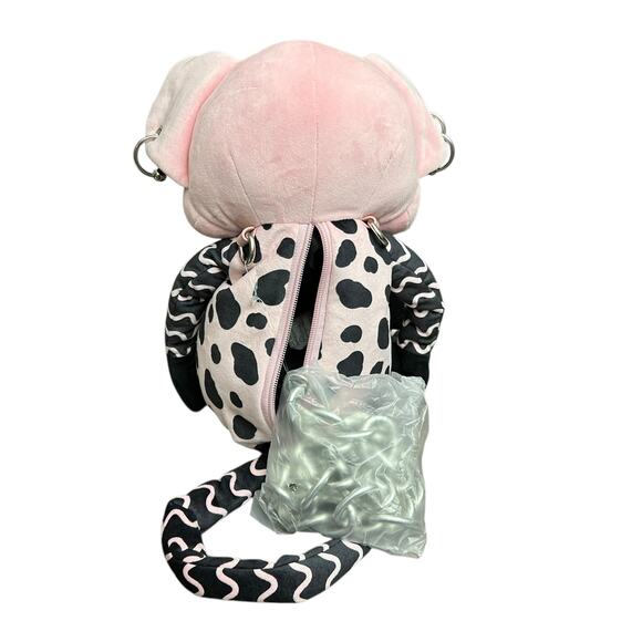 RARE Dolls Kill Exclusive Rat Plushie Crossbody Bag Embroidered Pink Punk Goth - Picture 3 of 4